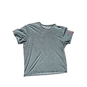 Nike Mens Dri-Fit Athletic T-Shirt Gray XXL Digital Camo Pattern Short Sleeve